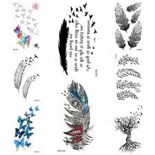 Other frequently preferred indian tattoo designs include dreamcatchers, wolves, buffaloes, indian warrior with a maiden, indian warrior with red band around the head and indian with a horse. Indians Tribal Temporary Tattoo Stickers Girls Small Feather Fake Tatoos Root Arm Women Waterproof Tatoo Cute Body Art Drawing Temporary Tattoos Aliexpress