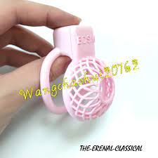 New Design Pink Small Sissy Chastity Cage Lock Devices Male Reticular Cage  Belt | eBay