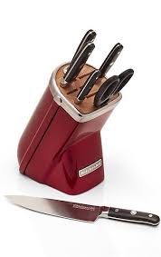 Kitchenaid Professional Series 7 Piece Candy Apple Red Knife Block Set Reviews Crate And Barrel Knife Block Set Knife Block Kitchenaid Professional