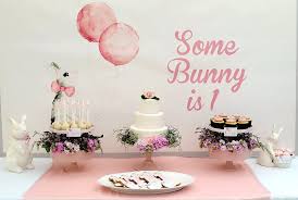 Some Bunny Is 1 A Very Hoppy Birthday Party Bunny Birthday Party 1st Birthday Party For Girls First Birthday Party Themes