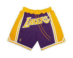Lebron james made his lakers debut wore lakers shorts on sunday night when he attended the team's summer league game against the pistons. Los Angeles Lakers Shorts Purple Nba Shorts Store