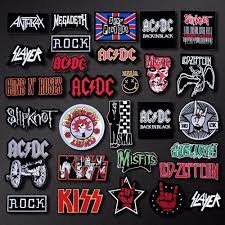 46 Styles Rock Music Theme Black Embroidery Applique Patches Top Rated Online Craft Supplies Band Patches Theme Black Band Wallpapers