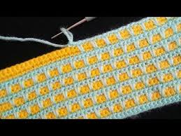 Iki Renkli Tig Isi Bebek Battaniye Modeli Orgubattaniye Cocuk Youtube Tig Isleri Krose Dikisler Baby Knitting Patterns