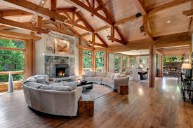 Get in and choose the one you like from the many out there. Great Room With Stone Fireplace And Vaulted Wood Ceiling Hgtv