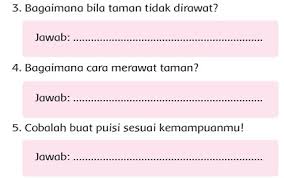 Kunci jawaban tema 5 kelas 2 halaman 38 39. Cobalah Buat Puisi Sesuai Kemampuanmu Tema 5 Kelas 2 Sd