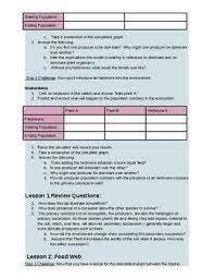 Ecology Habitable Planet Lab With Answer Key By Get It Down To A Science