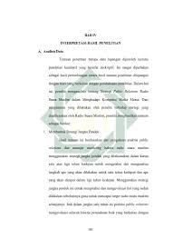 Prinsip teori humanis ini adalah, seseorang murid itu bertanggungjawab ke atas tindakannya. Bab Iv Interpretasi Hasil Penelitian Ini Peneliti Menganalisis Tentang Strategi Public Relations Radio 1 Membentuk Strategi Jangka Pendek