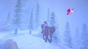 Entering the frozen lake, which the player unlocks later in the quest line. Chasing A Snow Yeti Valley Of The Hidden Dinosaur Star Stable Online Star Stable Star Stable Horses Horse Videos