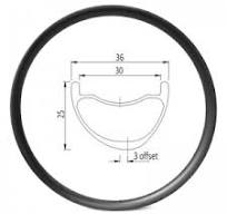Custom 29er mtb XC 27mm internal width 25mm deep asymmetric ...