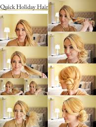 Start by working towards a low ponytail and twist along the length of the hair in the very way you would coil a rope. Quick To Make Holiday Hair Alldaychic