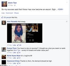 So all the way in the second point, we have (hopefully) established that alvin has a pretty good way with words. Alvin Tan Claims Vivian Lee Is Now An Escort Coconuts Kl