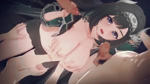 【原神】藍硯(ランヤン)がたくさんの男達と集団セックスする3Dエロアニメーション。(らんやん1 Genshin Impact Lan Yan  gangbang. 蓝砚群交。)