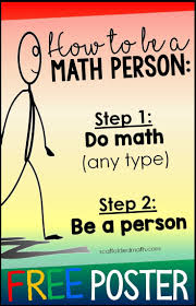 How To Be A Math Person Poster Math Posters Middle School Math Classroom Decorations Math Classroom Posters