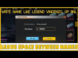 And choose what you think is most beautiful to copy. How To Leave Space Between Name In Freefire How To Write Name Like Vincenzo Op Bnl Op M8n Tgb Youtube