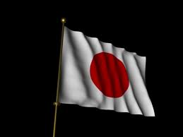 Der rand der japan flagge ist doppelt umsäumt und an der mastseite in ein. Japan Flagge Bienenfisch Design