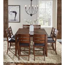 Table made of pine wood, veneers and engineered wood. Aamerica Mason 9 Piece Gathering Height Table And Chair Dining Set Wayside Furniture Pub Table And Stool Sets