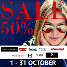 Love Marc Jacobs? Levi's? Kate Spade? Book your eye exam this October and  enjoy 50% OFF eyewear from all your favorite brands. Limited stock — don't  miss your chance!