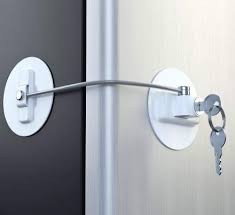 Refrigerator Key Lock Keeps Out Kids And Snackers In 2020 Refrigerator Lock Fridge Lock Door Locks