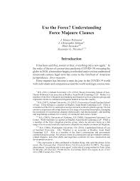 19 if complete provision is made for the precise scenario that has occurred, the parties. Https Www Bradley Com Media Files Insights Publications 2021 03 Sup Materialsarticle Use The Force Understanding Force Majeure Clauses Robinson Selman Steineker Thrasher Mar 2021 Pdf