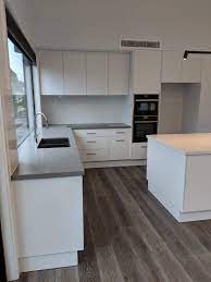 Designers have also started mixing gray with other neutrals. 75 Beautiful Gray Laminate Floor Kitchen Pictures Ideas July 2021 Houzz