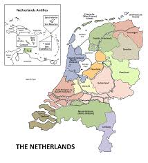 Detailed physical map of netherlands with roads, cities and airports. The Netherlands Genealogy Familysearch