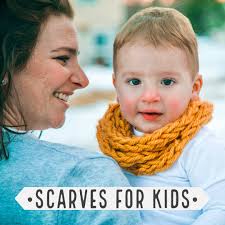 Handmade Knit Child Scarves