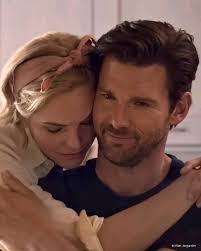 Couple shows love and trust through physical affection