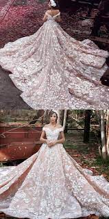 Glamorous Off The Shoulder Long Train Wedding Dresses Unique Ball Gown Bridal Gowns With Long Train Wedding Dress Wedding Dress Train Ball Gown Wedding Dress