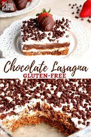 Chocolate Lasagna Is An Easy No Bake Dessert A Gluten Free Chocolate Cookie Crust With Layers Of Cheesecake F Gluten Free Chocolate Desserts Chocolate Lasagna