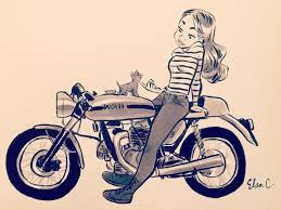 Favd Elasmosaurus October 23 2016 At 02 29am Bike Drawing Bike Art Motorcycle Illustration