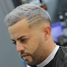 You can have a shaved head with a faded undercut on the right. Hair Designs For Men 2 Lines