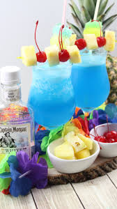 A blend of malibu coconut rum, with pineapple and hints of cherry flavor. Blue Hawaiian Cocktail