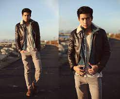Chukka Boots By Fly London Bullet Necklace By Jewelry Jacket By Viparo Mensfashion Menswea Casual Leather Jacket Leather Jacket Men Leather Flight Jacket