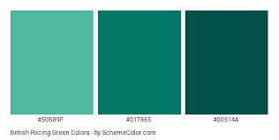British Racing Green Color Scheme Green Schemecolor Com