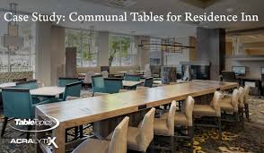 Restrict the number of people allowed in the kitchen and dining room at one time so that everyone can stay at least 6 feet (2 meters) apart from one another. Case Study Communal Tables For Residence Inn Table Topics