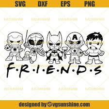 Download Superheros Friends Svg Png Dxf Eps Spiderman Svg Iron Man Svg Batman Svg Captain America Svg Hulk Svg Svgsunshine