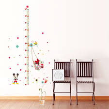 mickey minnie mouse growth chart ruler wall sticker