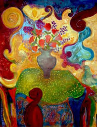 Greatest Review Of My Show Of Large Floral Canvases At U Of M Hospital Ann Arbor Michigan 2011 Feb 2012 Floral Words Floral Painting