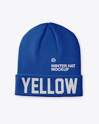 Download Winter Hat Mockup In Apparel Mockups On Yellow Images Object Mockups