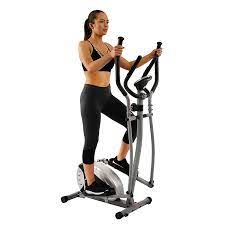 Sunny Health Magnetic Elliptical Machine Trainer Workout Machines No Equipment Workout Ab Workout Machines