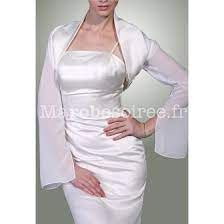 Les prix pour les robes longues commencent dès 360 euros et les prix pour les robes courtes (robe de robe de soirée sirène faite en satin noble à paris à l'effet soyeux au toucher. Bolero Gilet Pour Robe De Soiree Bi Matiere Cache Epaule Mousseline