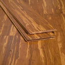 Ambient Bamboo Bamboo Flooring Sample Color Tiger Solid Strand Tongue And Groove Amazon In Home Improvement