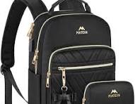 MATEIN Zaino Donna Elegante, Casual Daypack Piccola con Porta di Ricarica  USB, 2 in 1 Set Viaggio Impermeabile Antifurto per Lavoro Scuola Tracolla  ...