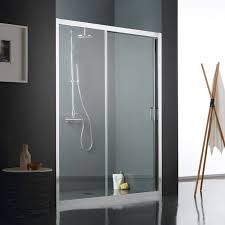 Porte coulissante salle de bain le galandage une solution pratique. Porte Coulissante Pour Douche En Niche En Verre Transparent Kv Store