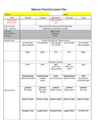 Beginner Preschool Lesson Plan Template Preschool Lesson Plan Template Weekly Lesson Plan Template Preschool Lesson Plans