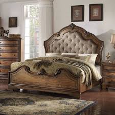 All your bedroom furniture needs, at walmart.ca! Acme Valleta Eastern King Panel Bed Fabric Latte Oak Walmart Com In 2021 Bed Frame Design Traditional Bedroom Sets Traditional Bedroom Furniture
