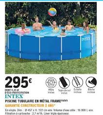 Offre Piscine Tubulaire En Metal Frame Intex Chez Eleclerc Brico