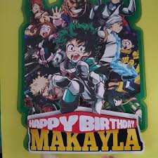 Birthday Cake For My Hero My Hero Academia My Hero Academia Cake Topper Cupcake Toppers Etsy Anime Cake Happy Birthday To You My Hero