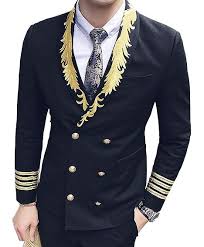 Black And Gold Blazer Mens Mens Black And Gold Blazer Double Breasted And Golden Floral Lapel Black And Gold Mens Outfit Mens Fashion Blazer Mens Outfits