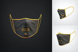 25 Outstanding Face Mask Psd Mockup Templates Decolore Net